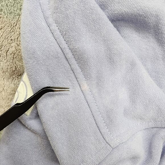 The North Face Sweatshirt Womens S Purple Logo Crop Drop Hoodie Pullover Casual - Picture 5 of 13